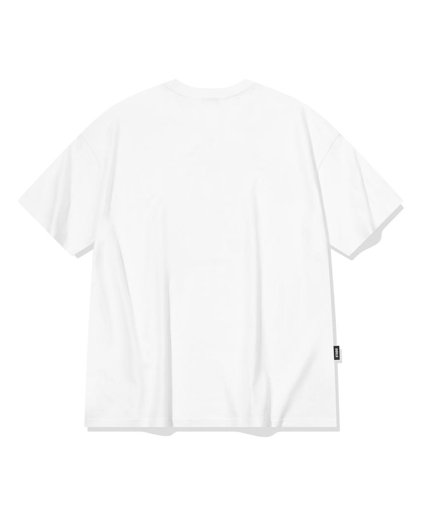 CPGN STUDIO Kitten Garden White Short Sleeve Tee