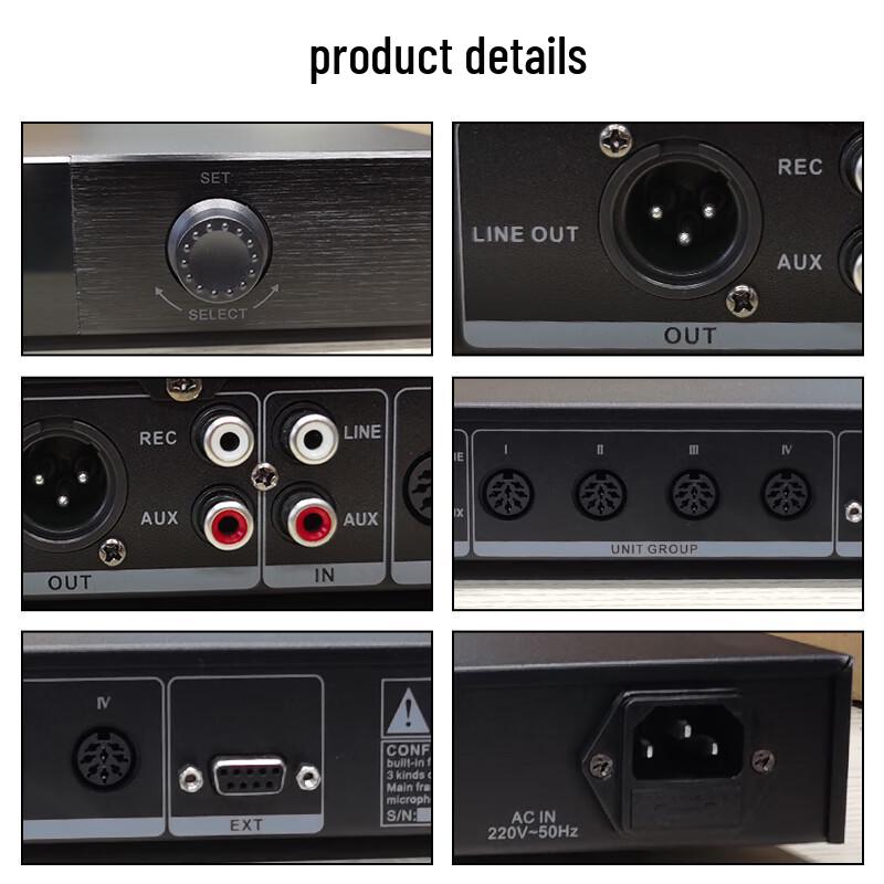 WESHU YZ100 Wired Gooseneck Conference Microphone System