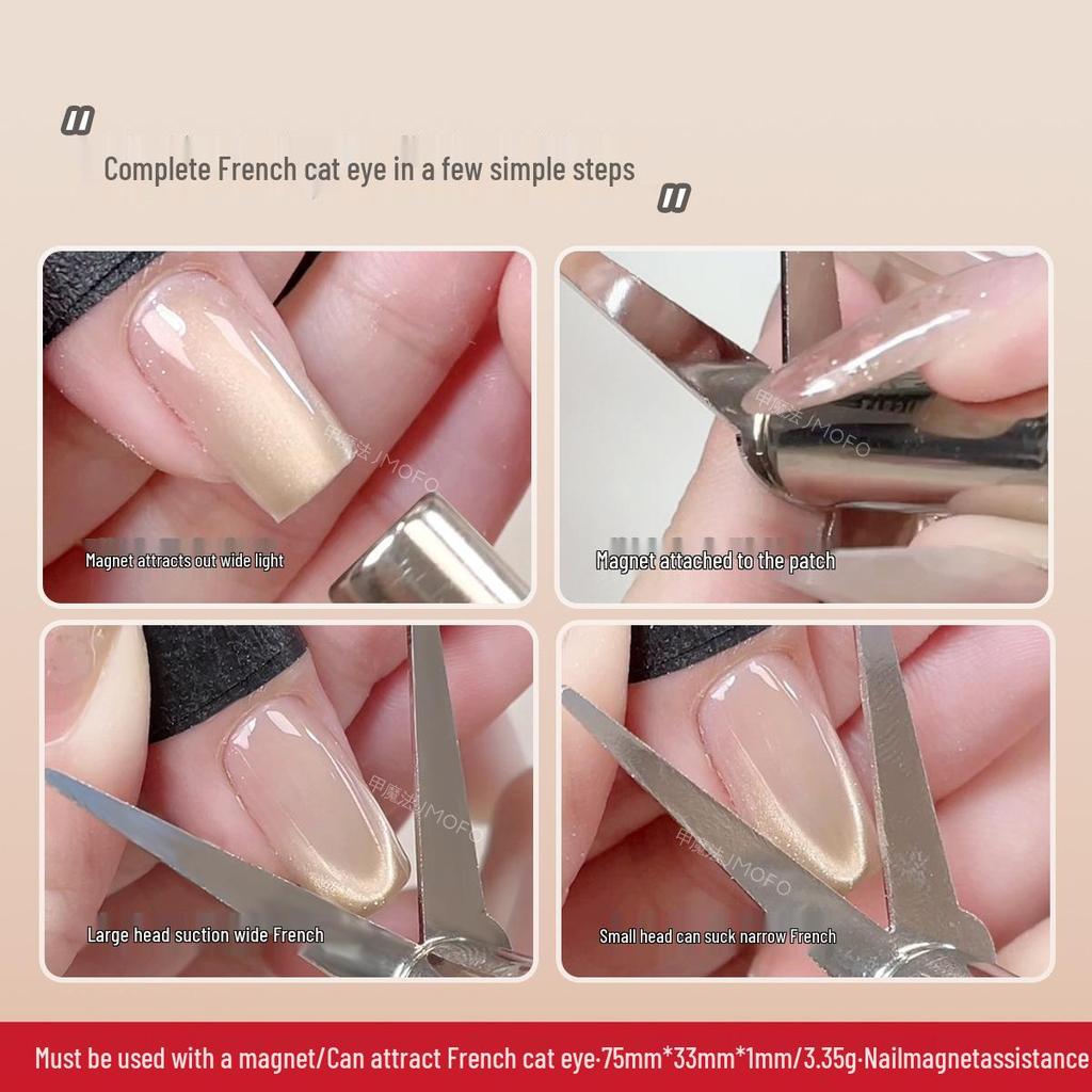 Double-Ended Electroplated Cylindrical Magnet for Cat Eye Nail Art