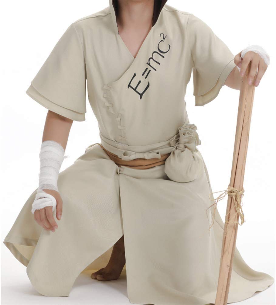 SCLYX Senku Ishigami Cosplay Costume, 5-Piece Set, Perfect for Halloween, Adults, Events, and Entertainment, #20303 (L)