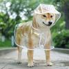 Waterproof Pet Rain Jacket Lightweight Pet Rain Poncho Transparent Dog Raincoat  Rainning Days