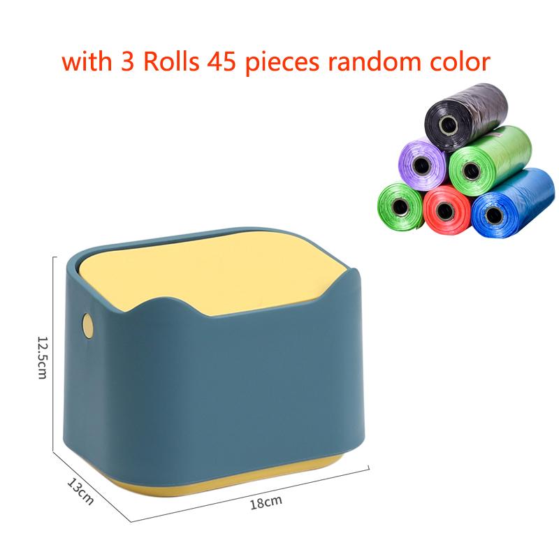 Kattenbakbak Dubbellaags kattenuitwerpselen Prullenbak Volledig afgesloten Kattentoilet Ondersteek met grote capaciteit Benodigdheden voor huisdierproducten