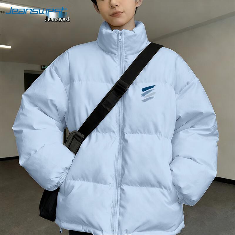 

JEANSWEST Stand Collar Letter Graphic Sweatshirt M