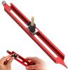 Profile Scribing Ruler Precise Contour Scribe Tool with Adjustable Pencil Holder Alloy Profile Duplicator for Tiles Woodworking