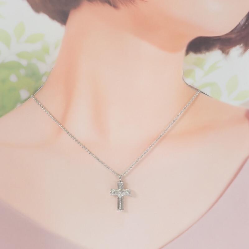 Bvlgari 328947 Necklace K18 White Gold/diamond Mens