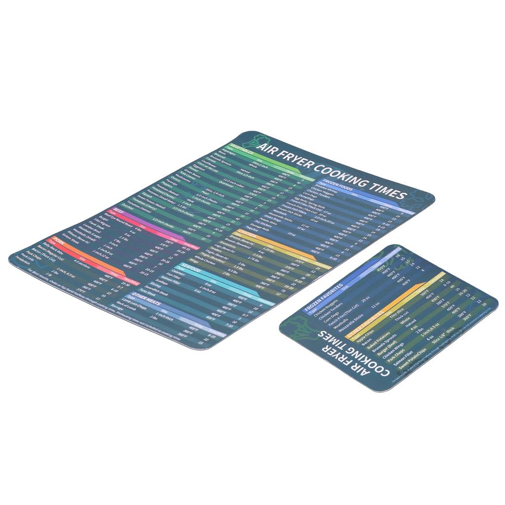 Kitchen Fryer Magnet Sheet Cooking Frying Time Reference Guide Cookware Accessories