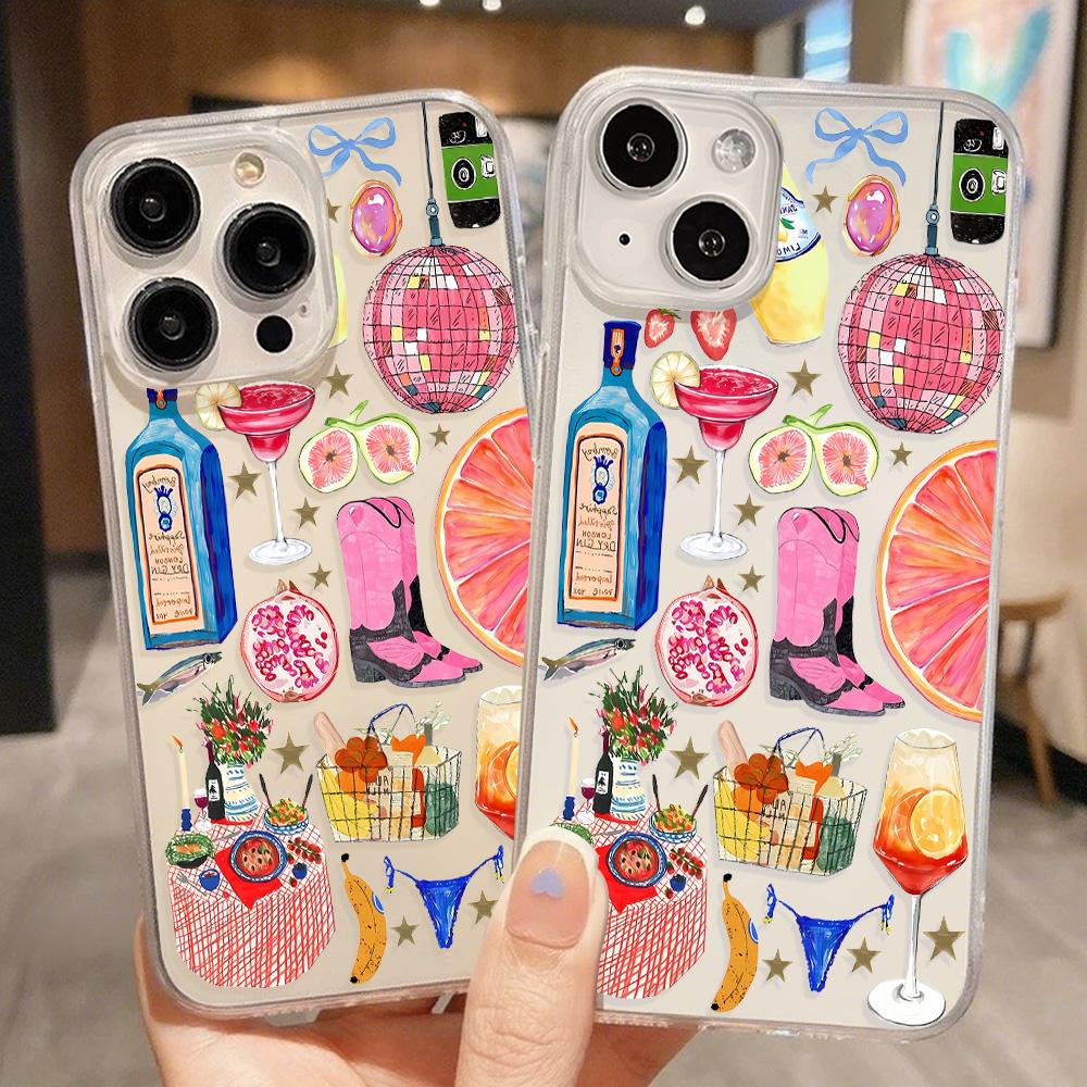 Acrylic Phone Case for iPhone 11 12 13 14 Pro 12 14 16 Pro Max for Samsung A16 A36 A56 S24 FE High-quality Painted Anti-fall Mobile Phone Case