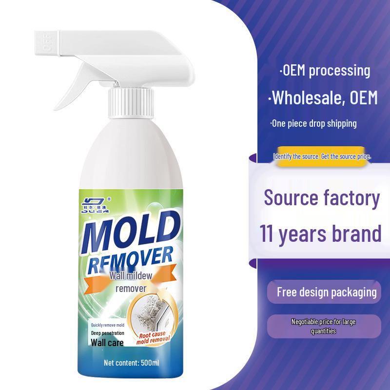 Household Mold Remover Spray - Anti-Mold Stain Cleaner for Walls Single