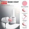 JTING Factory Professional Fiber Base Coat 6colors Nude pink Base Coat Gel Polish OEM Free Design Private Label Gel Nail Polish