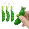 3pcs Fidget Toys Pack Portachiavi Decompression Edamame Toys Squishy Squeeze Peas Beans Keychain Stress Adult Toy Key chain