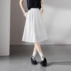 SOFSIL 2026 Summer Elegant A-Line Silk Blend Midi Skirt