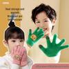 Warm Plush Five-Finger Winter Gloves for Boys and Girls (0-12 Years)