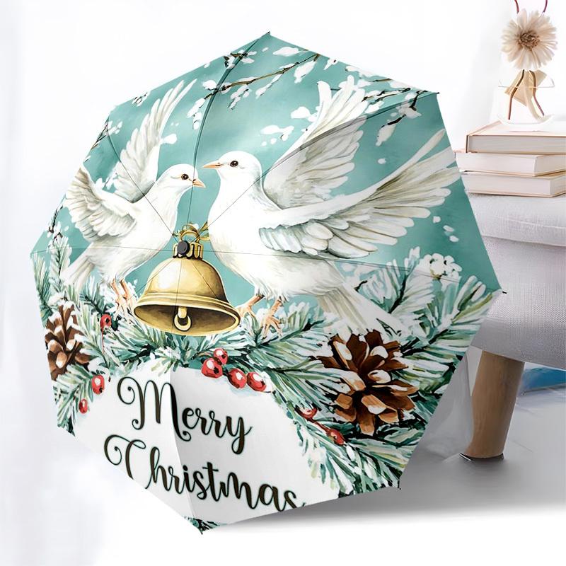 

1pc Self-Folding Umbrella with Owl Design, Portable Tri-Fold Design, 8-Bone Iron Frame, Outdoor, Perfect Gift for Fans, Travelers, Daily Use, Suitable