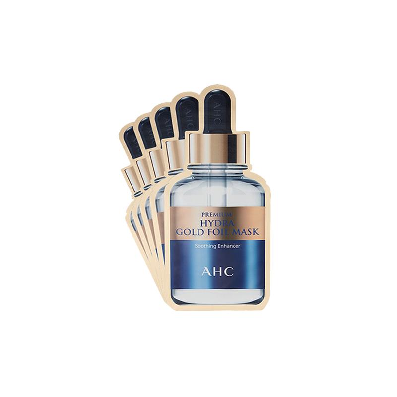 Máscara de Vapor com Folha de Ouro AHC, Clareadora, Firmadora, Hidratante, 5 peças/caixa, Produtos para Cuidados com a Pele 1128559 Máscara de Vapor com Folha de Ouro AHC - 5 peças na caixa