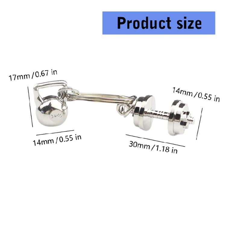 Ideal Present Dumbbell Keychain For Health Concerned Individuals Perfect For Partners Or Personal Motivation