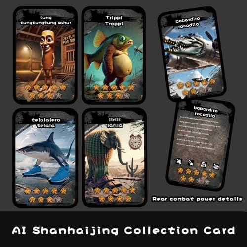 Tuntun Tun Saful Italian Brain Lot Battle Cards, Collectibles, Toys, Kids, Boys, Gifts, Blind Box, Character