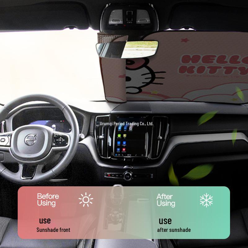 Sanrio Car Windshield Sunshade - Heat Insulation & Sun Protection Visor