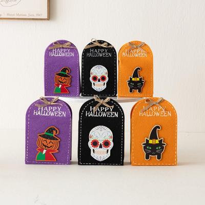 2024 Halloween Felt Candy Bag - Ghost Festival Party Gift for Kids