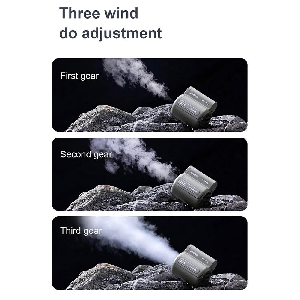 Mini Clip Fan Neck Waist Fan Air Cooling USB Rechargeable Belt Clip Fan For Outdoor Travel 3 Speeds Strong Airflow Personal Fan