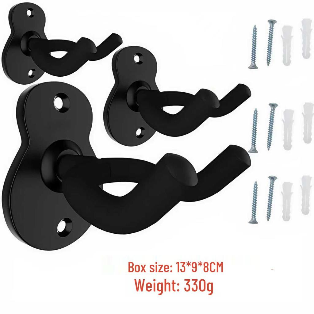 Universal Wall Mount Hanger for Guitar, Ukulele, Violin, Erhu, Pipa, and Bass