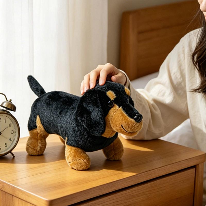 1 Stück Kawaii Dackel Plüschtiere Niedliche Hunde Puppe Gefülltes Weiches Tier Spielzeug Für Geburtstagsgeschenke