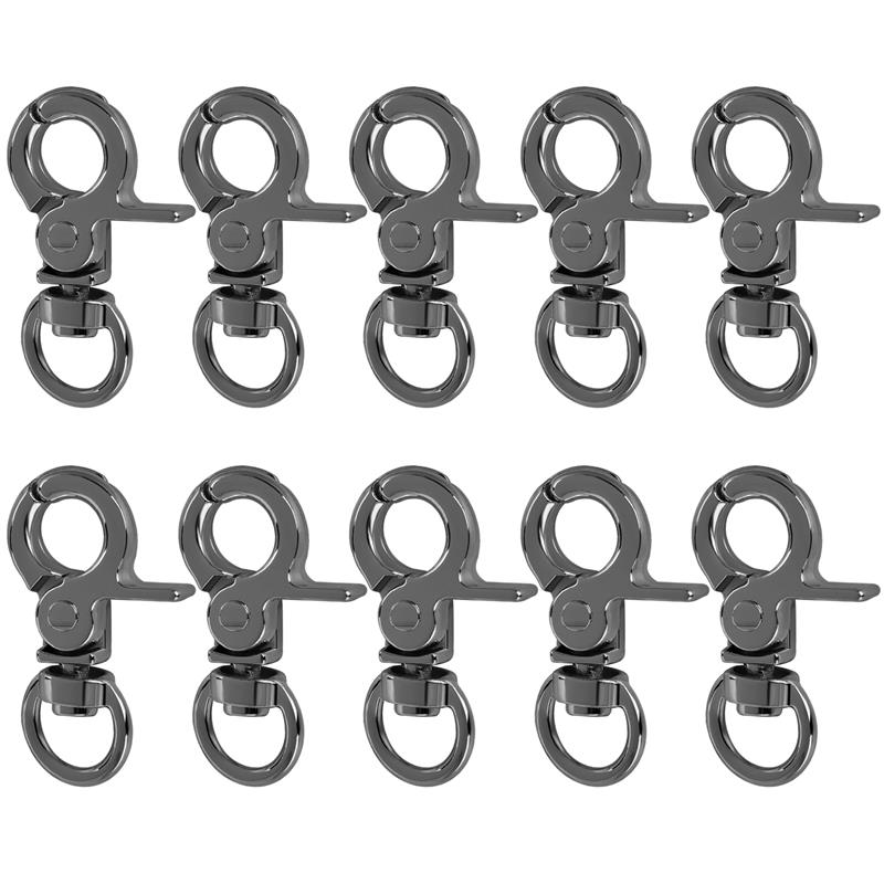 10PCS Small Clamp Buckle Zinc Alloy Material Electroplated Alloy Buckle DIY KeyChain Bag Part Accessories