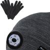 for Men Sports , Rechargeable Outdoor Hiking Flashlight Hat with Speaker Gifts Lovers