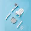 Scopino per WC con setole in silicone e porta scopino per l'asciugatura, per riporre e organizzare il bagno, strumento per la pulizia del bagno, accessori per WC
