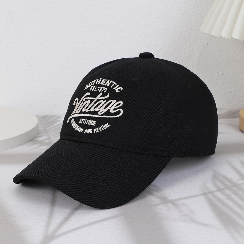 Men's Embroidered Letter Korean Version European and American Style Adjustable Baseball Cap, Daily Casual Outdoor Sports Outfit