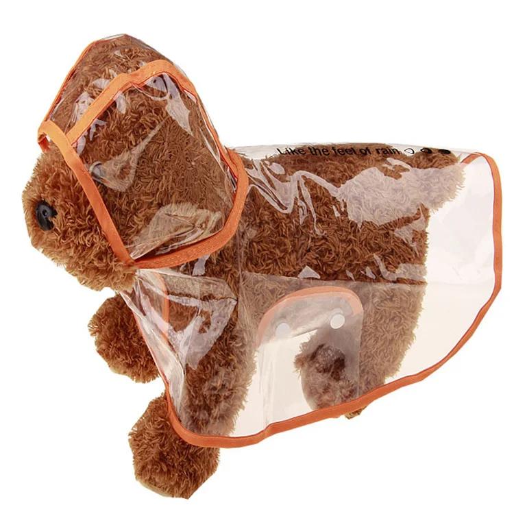 XS-8XL Pet Supplies Dog Raincoat Waterproof Transparent Plastic Fashion Poncho Personalized Color Edge Costumes for Large Dogs