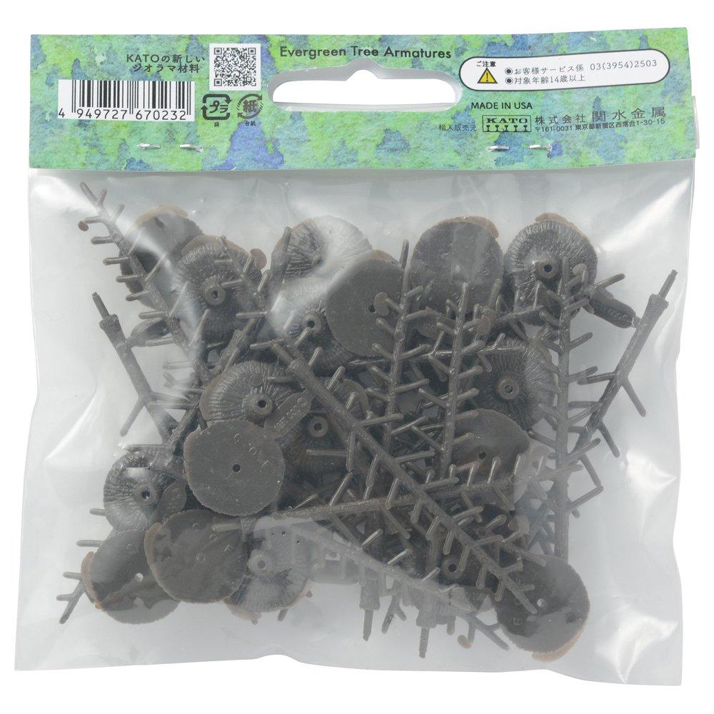 Woodland Scenics X KATO Small Conifer Trunks Railway Model Supplies 60-100mm 24-Pack 24-370