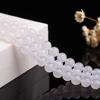 7A Transparent White Agate Round Beads for DIY Handmade Jewelry Bracelet Accessories