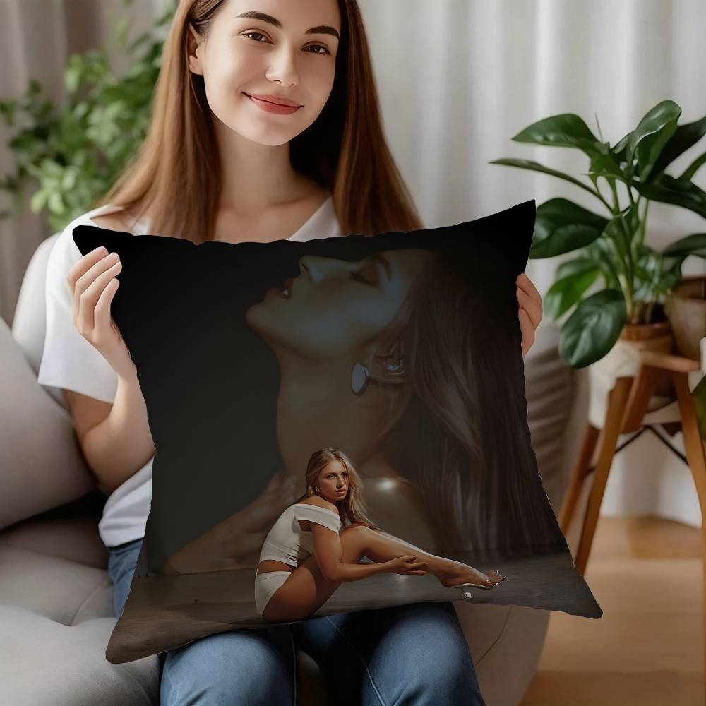 Singer T-Tate M-McRae Pillow Case Plush Fabric Soft Pillowcase Double Sided Print Cushion Cover Household Gifts 12x12Inch