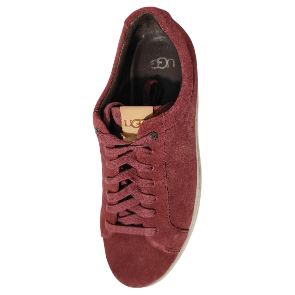 UGG Cali Cow Split Leather Low top Skateboard Shoes Men's Dark Red 1020133-PNR