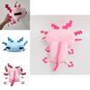 New Axolotl Cute Animal Salamander Plush Doll Hexagonal Dinosaur Doll Home Decor Gift 30cm