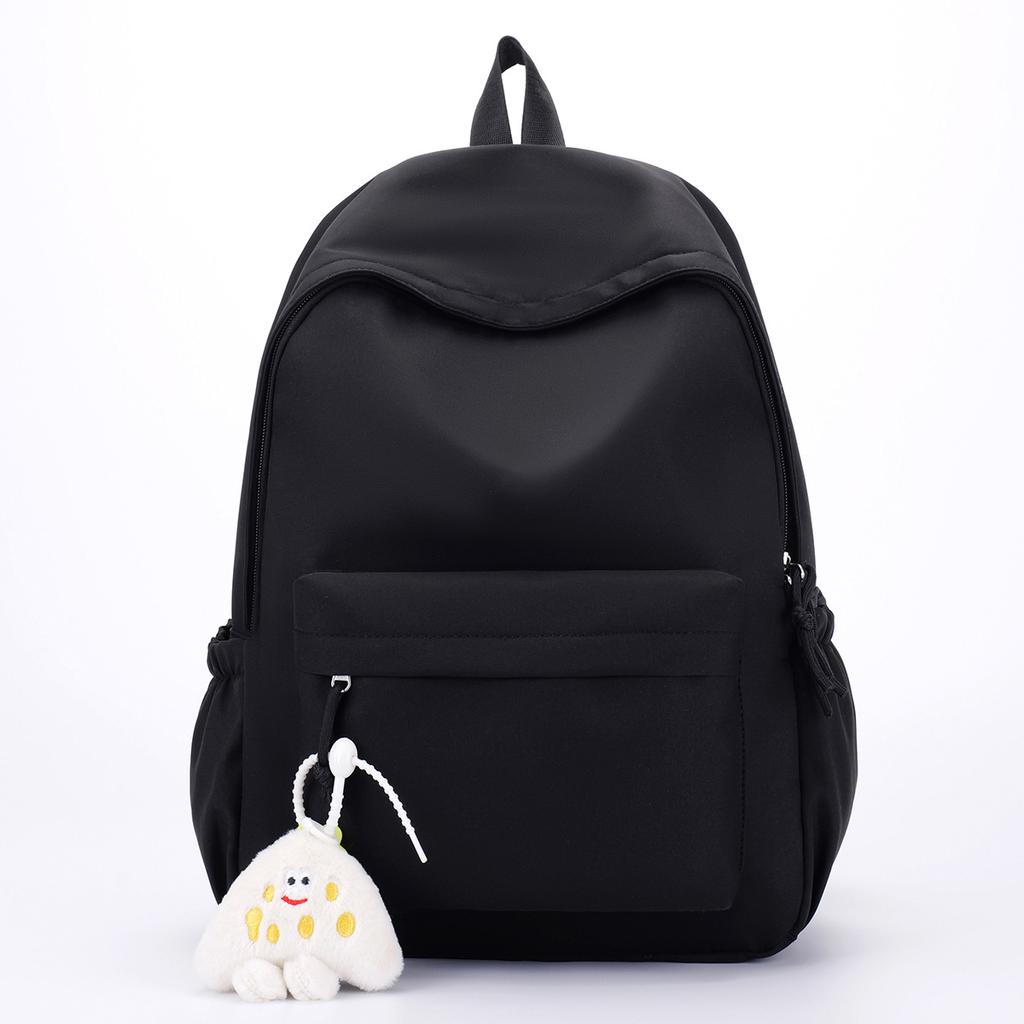Schoolbag Mori trendy backpack simple fashion lightweight versatile large capacity solid color schoolbag junior high school travel backpack
