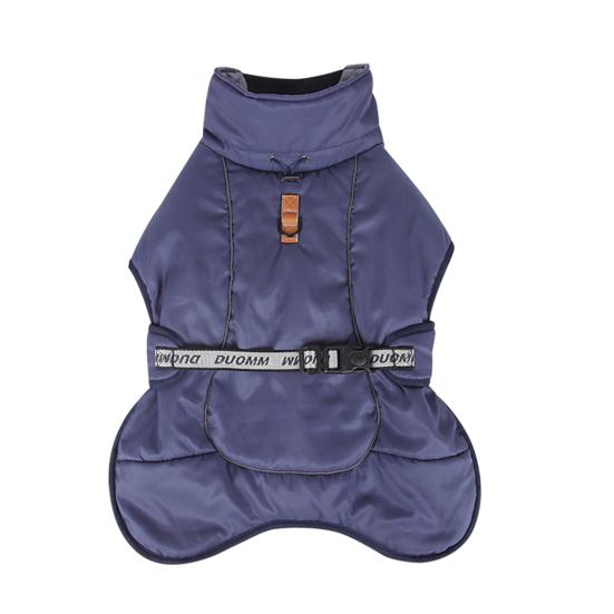 Hundejacke mit Abschleppring, reflektierender Streifen, Bauch straff, weich, bequem, winddicht, verdickt