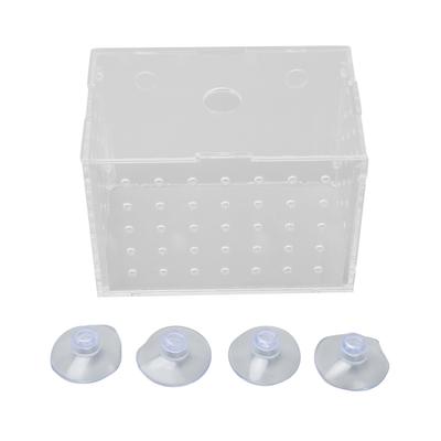 Fish Breeder Box High Transparency Acrylic Hatchery Incubator Tank with Suction Cups for Baby Fishes Shrimp Clownfish