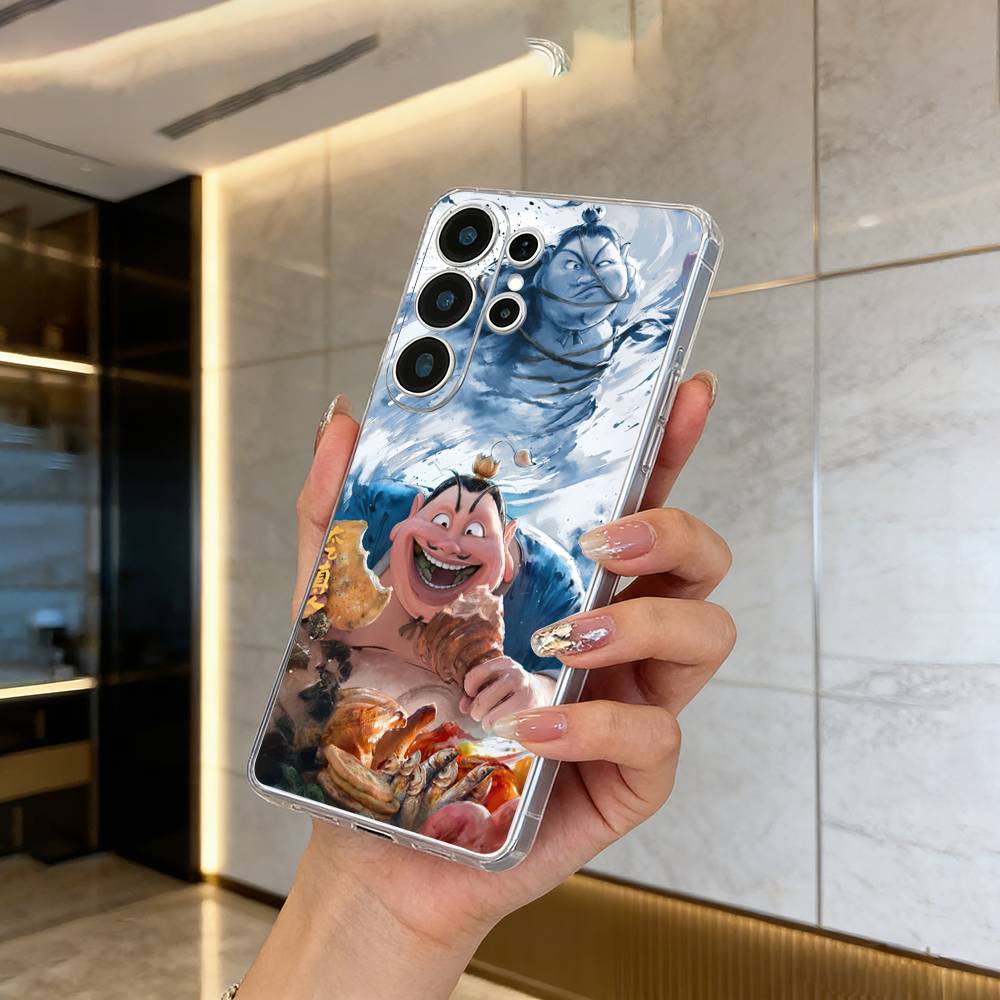 H-O-T-Ne-zha Clear Phone Case for Samsung S25, S24, S21, S22, S23, S30, Ultra, S20, Plus, FE, Lite