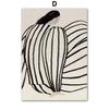 Abstract Stripe Girl Line Minimalist Wall Art Canvas Painting Nordic Posters And Prints Wall Picture For Living Room Home Decor