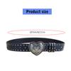 Gothic Waist Belt for Cowgirl Carved Silver Buckle Retro Silver Buckle Waist Chain Stylish Belt Fashion Accessories