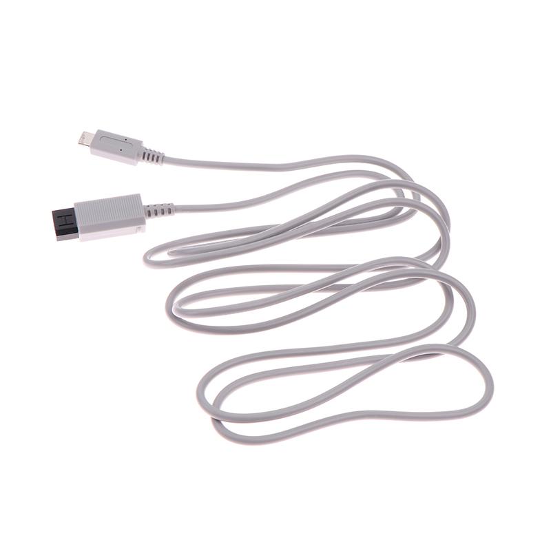1 stk 2M kabel egnet for Wii For Wii U Host Pd Strømkabel Ladekabel ledninger Reparasjonstilbehør