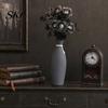 Halloween Themed Decor Eyeball Flower Stem, Artificial Rose Floral Pick with Eyeball, Party Decorations Gothic Black Branches for Vase, Home