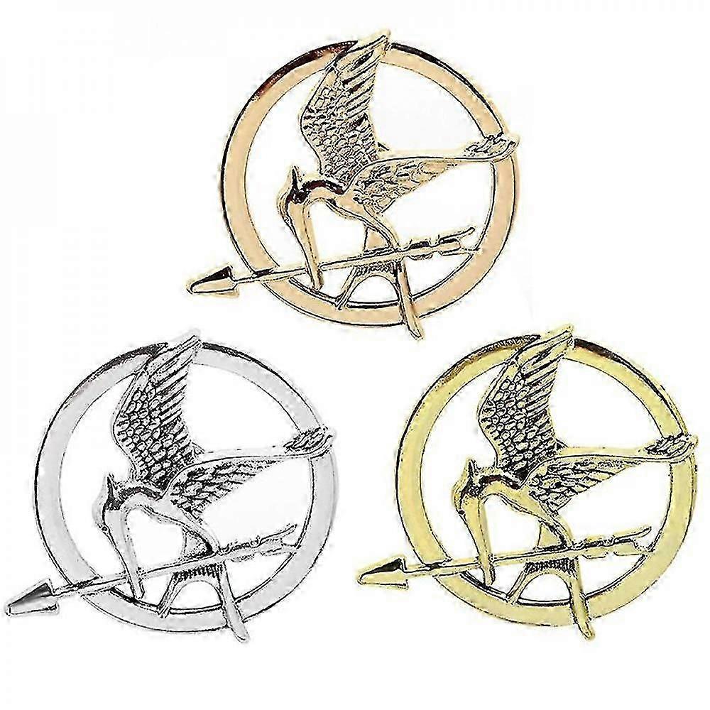 3 Pcs Mockingbirds Brooch Set Personality Symbol Animal Birds Film Television Props For Women And Men, Personality Logo Brooch Brooch GQT