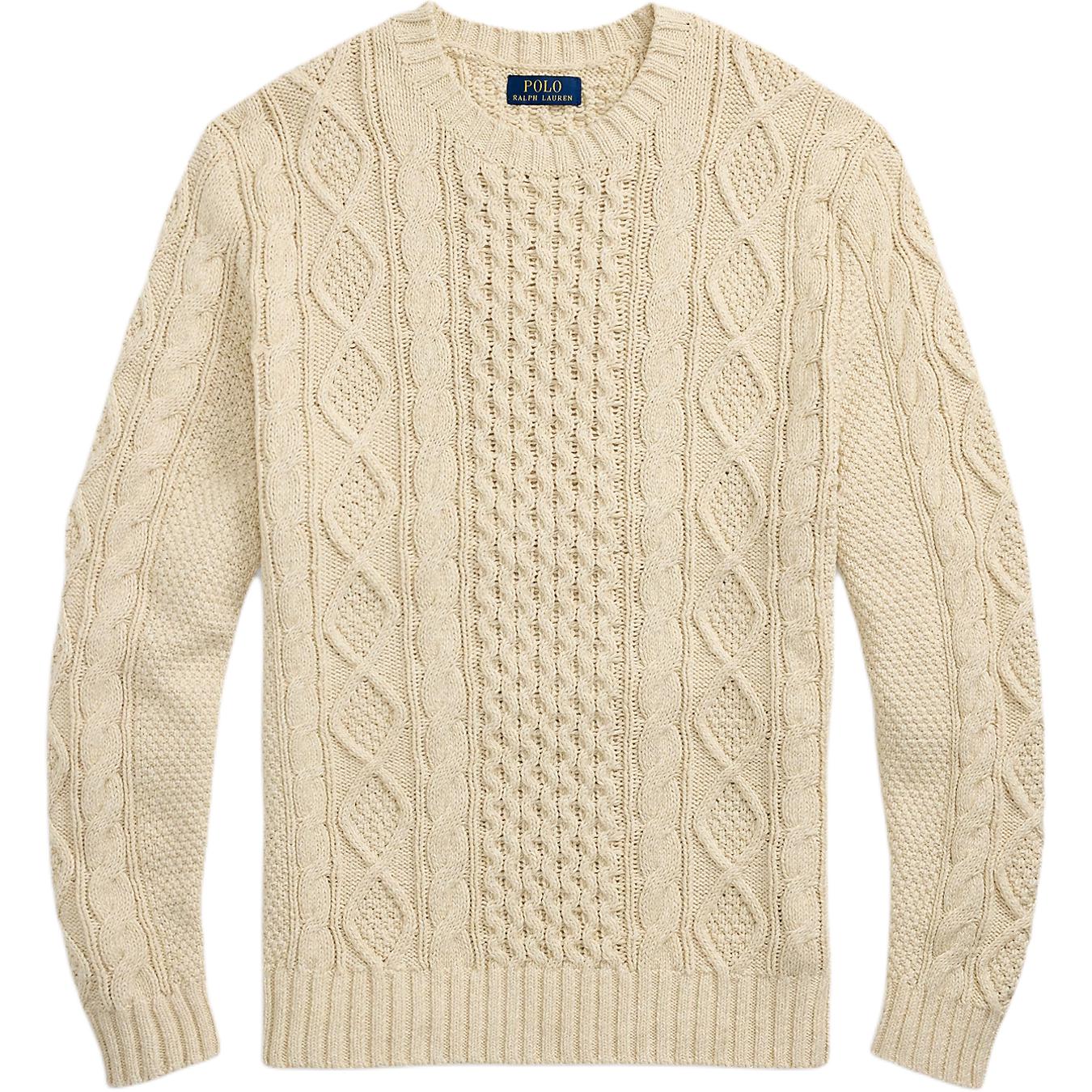 

Polo Ralph Lauren Regular Fit Warm Durable Cotton Crew Neck Long Sleeve Fisherman Knit Sweater Men sweater 710917054-003 M