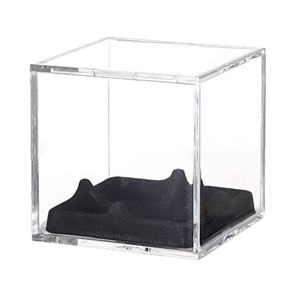 Clear Sports Baseball Holder Container with Stand Acrylic Football Basketball Storage Box Clear Basketball Display Case