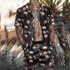 2022 Summer European & American Men's Casual Loose Short-sleeved Shirt & Shorts Beach Set