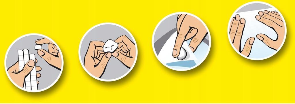 Masa mocująca samoprzylepna 80 porcji wytrzymała wielokrotnego użytku