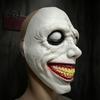 Creepy Evil Smile Cosplay Props Halloween Exorcist Mask, Double Layer Jack Latex Face Realistic Horror Masks Headpiece for Party, Scary Prop