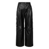 Dre Two Way Banding Leather Pants_Black